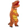 JYZCOS Inflatable Dinosaur Costume Kid Size (Brown, 5 to 7