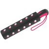 Esprit Easymatic Light Double Dot Pocket Umbrella, black, Polka Dot