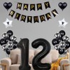 32nd Birthday Decoration - Black & White Party Decor for