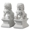 Large Size Foo Dog Statue,Pair of Guardian Lions,Asian Stone Statues
