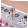 KONTONTY 4pcs Metal Headphones Adapter Silver Male to Female Headphone
