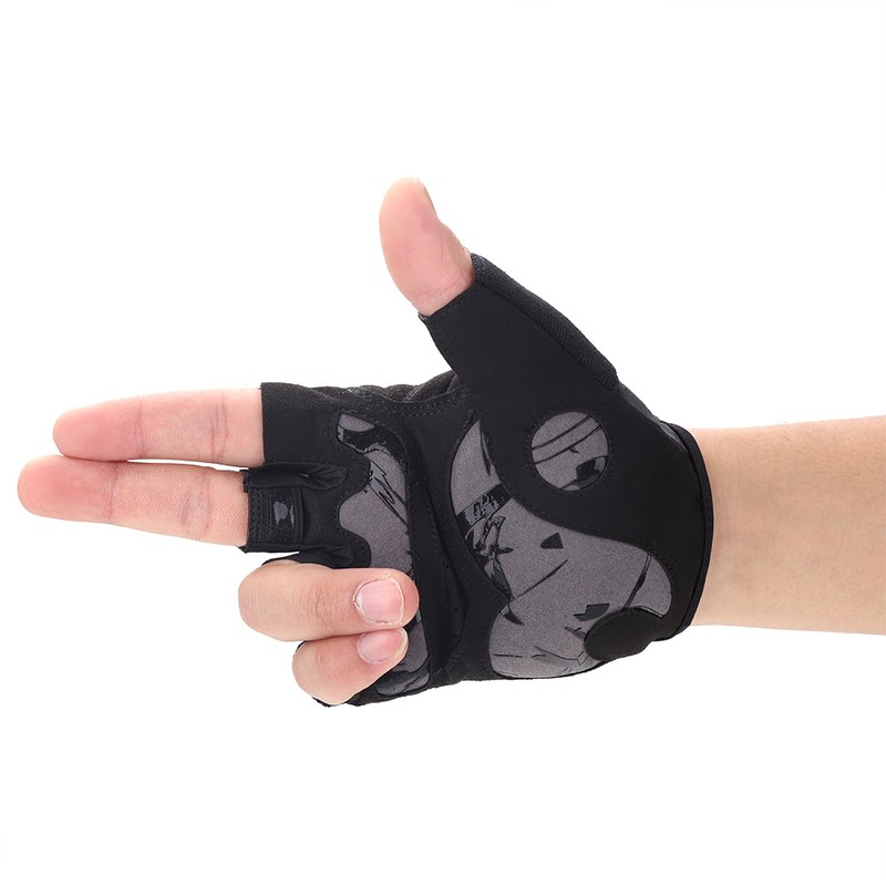 BOODUN 1 Pair Unisex Mountain Bike Breathable Half Finger Gloves