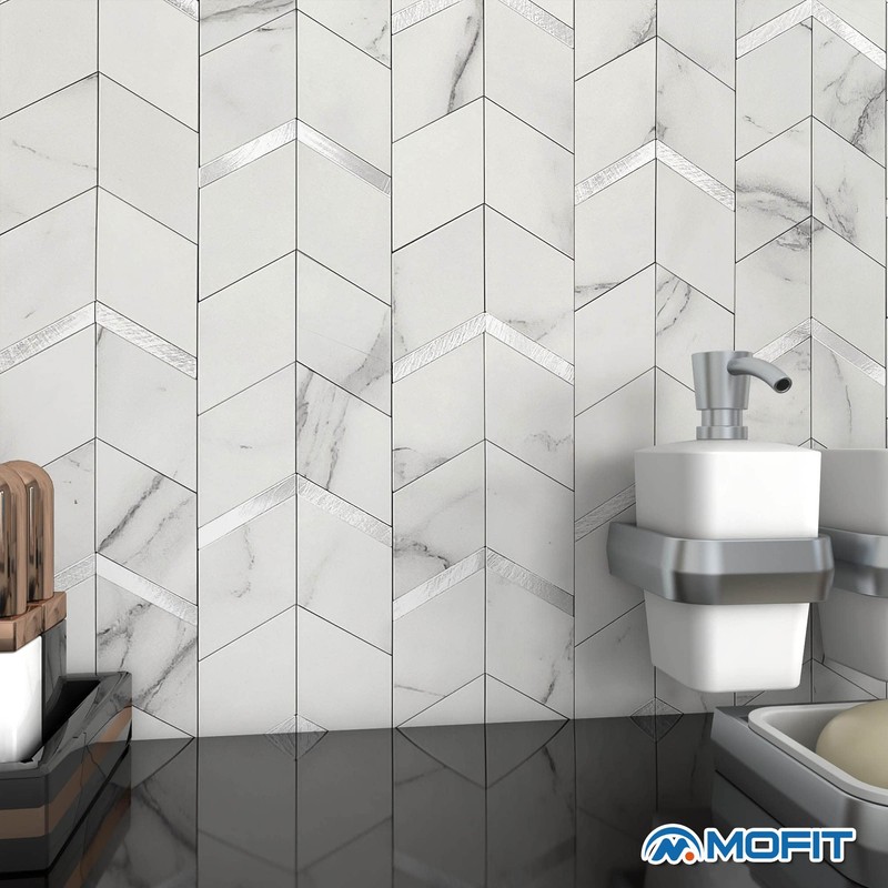 MOFIT Peel and Stick Backsplash for Kitchen,3D Wall Panel Peel