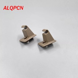 ALQPCN New 2 PCS Tan Front Sun visor Holder Clips Fit silverado tahoe Yukon 1992-1998