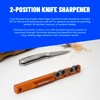 Redi-Edge Pocket Knife Sharpener 2 Position - Orange Pocket knives