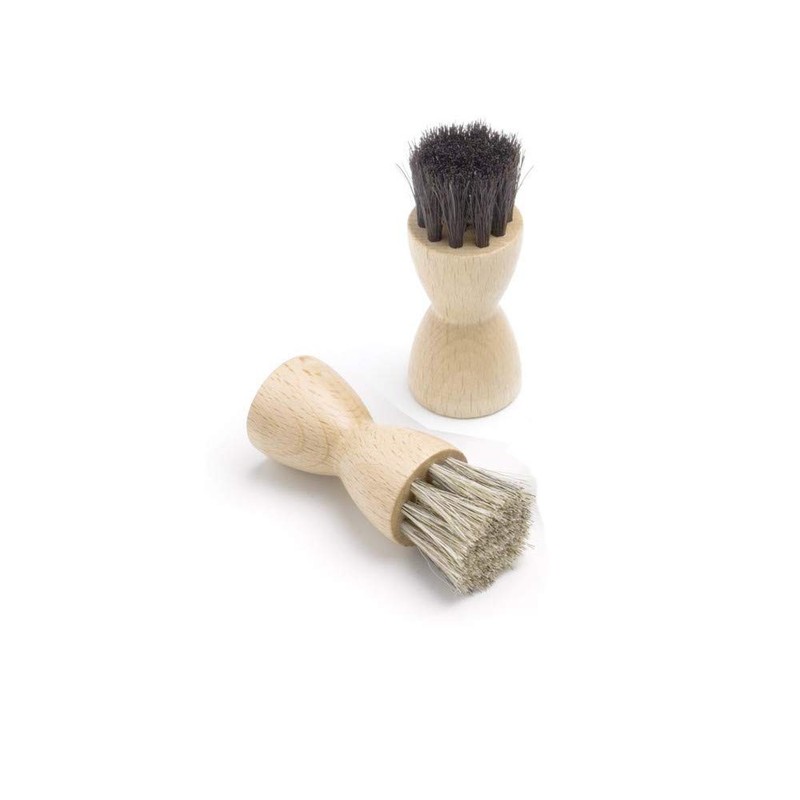 Tadabo Dauber brush for jars horsehair silver/grey and black