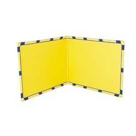 Children's Factory Big Screen Rt. Angle PlayPanel, Kids Room Divider Panel, Free-Standing Classroom Partition for Daycare/Preschool, Yellow (CF900-533Y)