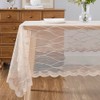 Warm Home Designs Oblong Tablecloth 60 x 120 Inches. Champagne
