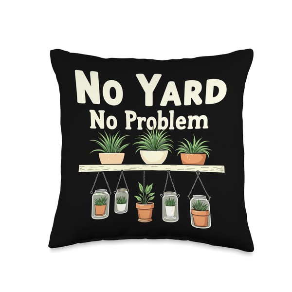 Micro-Gardening Small Space Gardening Compact Sustainable Throw Pillow