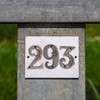 Zayookey Cast Iron House Numbers, 12 cm, Address Number Plate,