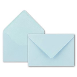 NEUSER PAPIER 75x envelopes in baby blue 80 g/m² envelopes in DIN B6 format 12.5 x 17.6 cm wet glue without window
