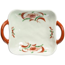Hama Pottery Hasami Wayama Kiln Pot with Hand, 7.1 x 5.1 inches (18 x 13 cm), Nishiki Manzuri 279478 White