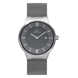 Orphelia Serendipity Men's Analogue Watch, Mesh/Silver/Grey, Classic, minimalist