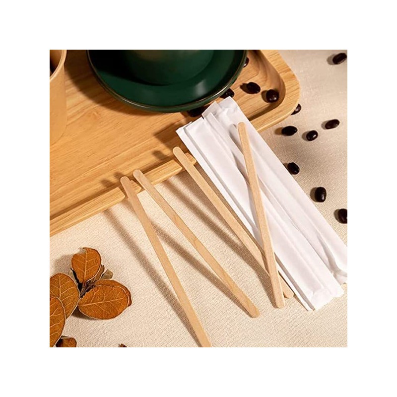 Disposable Coffee Pallets Individually Wrapped, Biodegradable and Compostable (Pack of