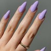 KQueenest Soft Gel Press on Nails Almond Medium, Light Purple