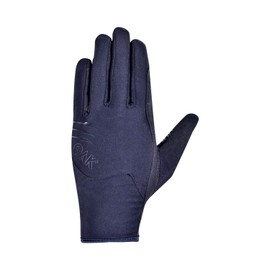 AK Equestrian Perfo Fit Amareta Suede Horse Riding All Season Multifunctional Gloves AKRS-8392 (Black, S)