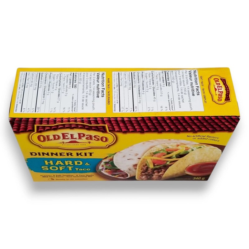 General Mills Old El Paso Hard and Soft Taco Kit,