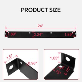 ustintec 24-Inch Shave Plate Scraper Bar Compatible with MTD 24" 2-Stage Snowblower Replace 753-0625 784-5581A-0637 790-00120-0606 790-00120-0637