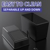 Jitrendo 1 Pcs Black Car Trash Can, Car Trash Bin
