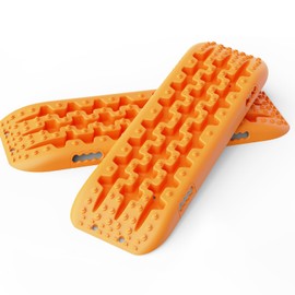 ALL-TOP Recovery Traction Boards, 2PCS, Reinforced Off Road Bendable Tire Friction Tracks (3rd Gen, Orange)