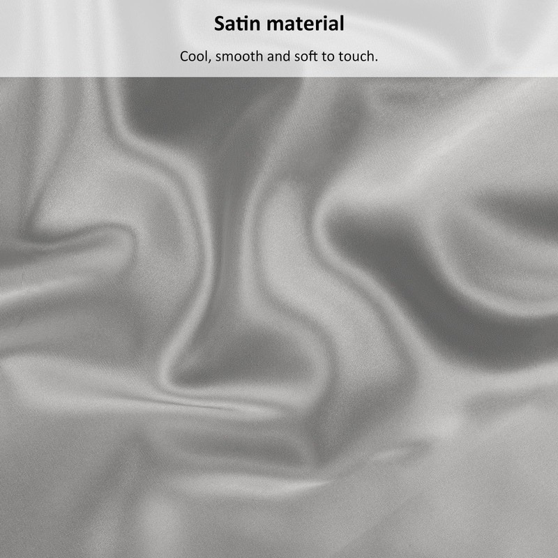 Lirex Satin Fitted Sheet, Luxurious Silky Smooth Polyester Bedding Soft