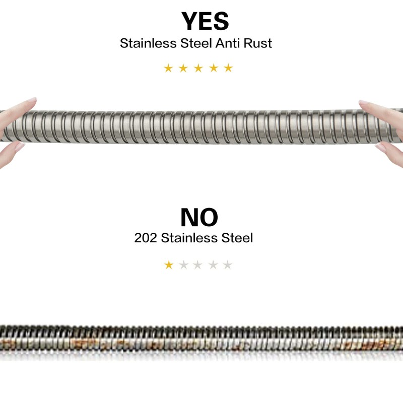 RUMOSE 118 inches Shower Hose Shower Head Extension Tube Extra