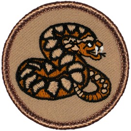 Diamondback/Copperhead Patrol Patch - 2" Diameter Round Embroidered Patch (Sew-on)