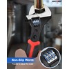MAXPOWER 8 Inch Adjustable Wrench, 3-in-1 CR V Steel Spanner