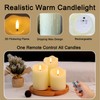Warmhere Rechargeable Flameless Candles, Flickering LED Candles with Remote and