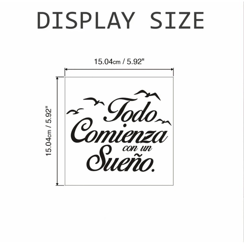 Decor Todo Comienza con un Sueno. Wall Decor / Home
