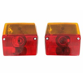 Ml MelTruck® 2x Rear Light with Indicator Tail Light Trailer Tail Light 96 x 90 x 46 mm E9 Set