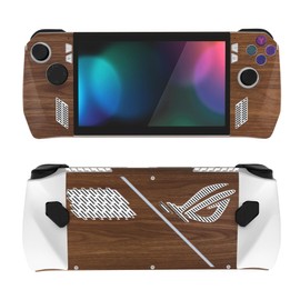 PlayVital 2 Set Protective Skin Decal for ROG Ally, Custom Stickers Vinyl Wraps for ROG Ally Console Accessories - Wood Grain