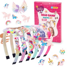 Kit para Hacer Diademas Accesorios de Pelo para Niñas,Diadema de DIY Accesorios,Juguetes para Niñas,Regalos de Cumpleaños,Navidad y Halloween para Niñas