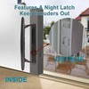 ACEPLANET Flush Mount Non-Keyed Sliding Glass Door Handleset, 6-5/8" H.C.,