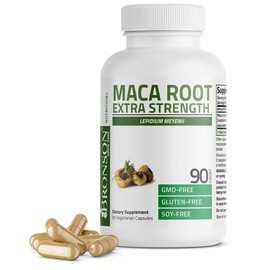 Bronson Maca Root Extra Strength 4000 MG per Serving, Lepidium Meyenii - Non-GMO Gluten-Free Dietary Supplement:_250 Count