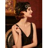 BABEYOND 1920s Vintage Headband Roaring 20s Flapper Headpiece with Feather