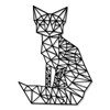 GRAVURZEILE 3D Wooden Origami Decoration Fox Design Modern Wall Decoration