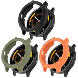 FitTurn 3pack Case Compatible with Garmin Venu 3s 41mm Watch Case Sleeve Slim Designer Sleeve Protector Armor Anti-Scratch Bezel Silicone Band Cover Case for Garmin Venu 3s 41mm GPS (3pack-D)