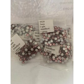 Preciosa flatback crystals SS20 Viva12 1 Gross 5mm Light Amethyst