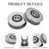 Stainless Steel Deep U-Groove Ball Bearing Pulley, Metal Pulley, Wheel