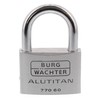 burg-wächter 9.5 MMシャックル、2キー、Padlockアルミニウムチタン770 60 SB