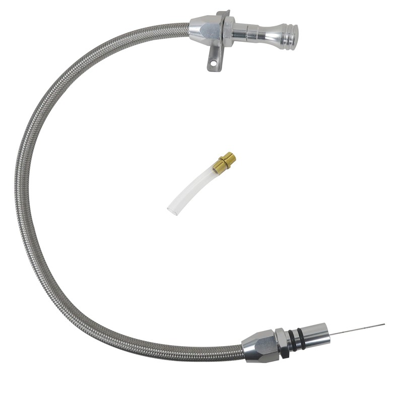 BUTITNOW TH350 TH400 Turbo350 Firewall Mounted Flex Transmission Dipstick TH350/TH400