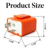 2 Pcs Universal 12V 2-Pin Flasher Relay, Motorcycle LED Turn