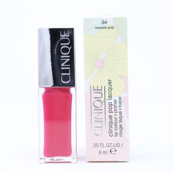 Clinique Pop Lacquer Lip Colour + Primer -04 Sweetie Pop- 0.20 fl oz