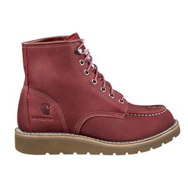 Carhartt Women's Moc 6" Wedge Work Boot Soft Toe Burgundy 6 M