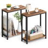 SLEEPING LAMB Narrow End Tables Living Room Set of 2
