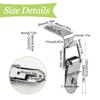UFURMATE Tool Box Hasps, 6PCS Metal Toggle Latch Cabinet Trunk