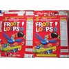1996 Froot Loops Value Pack Cereal Box unused factory shaped Flat s287