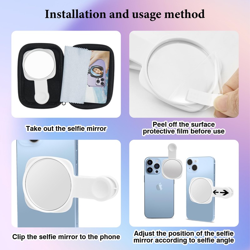 Esdallina Phone Rear Camera Selfie Mirror - See How You