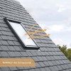 OBdeco Thermal Roller Blind, Roof Window Sun Protection, Blackout Blind